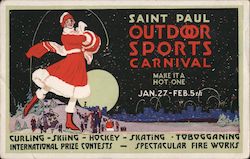 Outdoor Sports Carnival, Jan. 27 - Feb 5th 1917 St. Paul, MN Postcard Postcard Postcard
