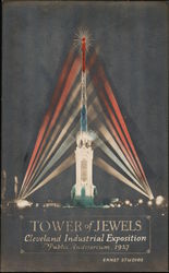 Tower of Jewels Cleveland Industrial Exposition 1927 Postcard