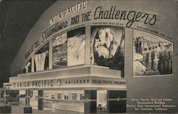 Union Pacific Railroad Exhibit Vacationland Building Postcard
