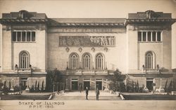 state of Illinois Building Postcard