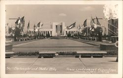 Esplanade and State Building - Texas Centennial Exposition 1936 Postcard
