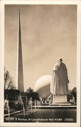 A Portion of Constitutional Mall 1939 NY World's Fair Postcard Postcard Postcard