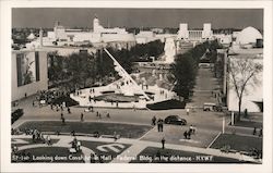 Looking down Constitution Mall - Federal Building in the distance Postcard