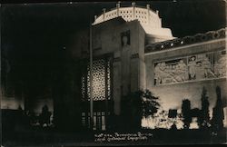 Night view Pennsylvania Building - Sesquicentennial Exposition in Philadelphia 1926 Postcard Postcard Postcard