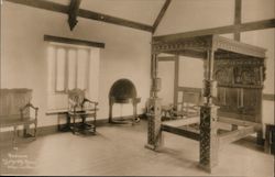Bedroom, Sulgrave Manor Sesquicentennial Exposition Philadelphia 1926 Postcard