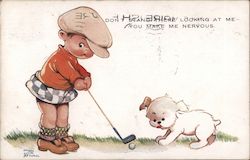 Don't Stand There Looking At Me You Make Me Nervous Postcard