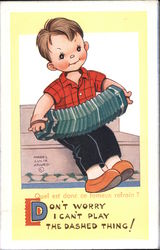 Children playing music Postcard