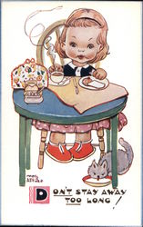 Don't stay away too long! Children Mabel Lucie Attwell Postcard Postcard Postcard