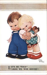 Let's Be "Nice" Likes We Wos Before! Mabel Lucie Attwell Postcard Postcard Postcard