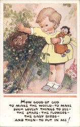 Children with birds Mabel Lucie Attwell Postcard Postcard Postcard