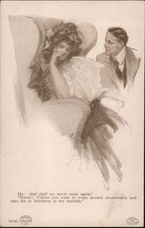Man and Woman Postcard