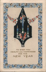 To Wish You Health and Happiness For The New Year Postcard