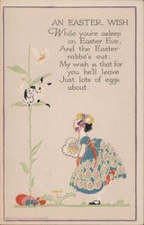 An Easter Wish While You're Asleep, On Easter Eve, And The Easter Rabbit's Out; My Wish Is That For You He'll Leave Postcard