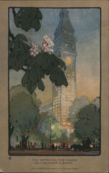 The Metropolitan Tower on a Summer EVENING Postcard
