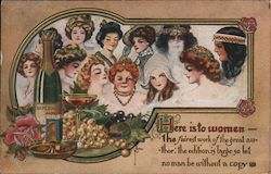 Here is to women Postcard