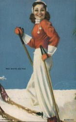 Red, withe and you Arcade Card