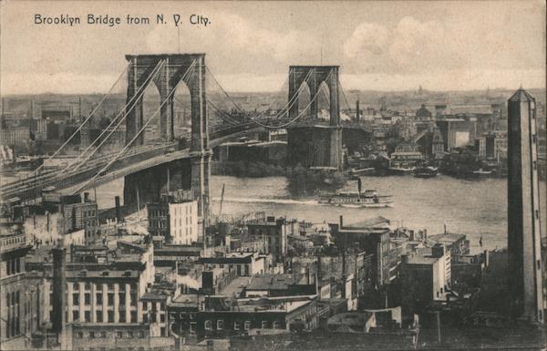 Brooklyn Bridge from N.Y. City New York