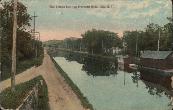 Looking East from Typewriter Bridge Ilion New York