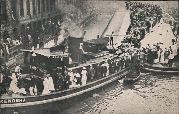 People Boarding Kenosha, SS Eastland Disaster Chicago Illinois