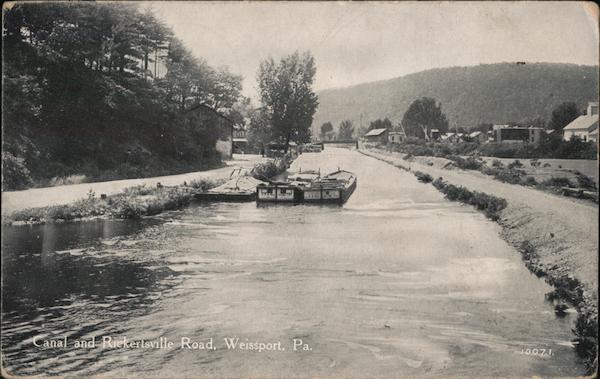 Canal and Rickertsville Road Weissport Pennsylvania