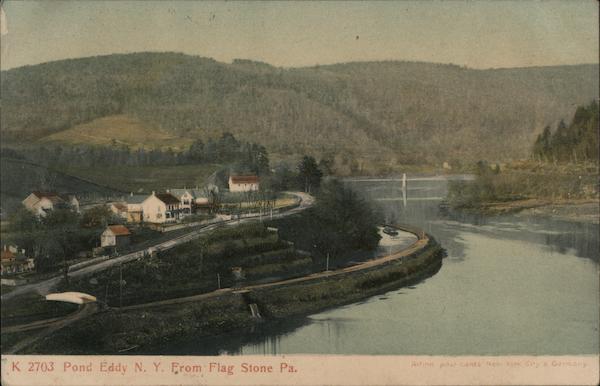 Pond Eddy from Flag Stone PA New York