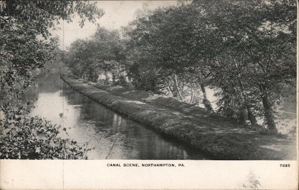 Canal Scene Northampton Pennsylvania