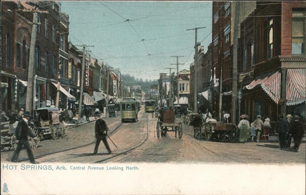 Central Avenue Looking North Hot Springs Arkansas