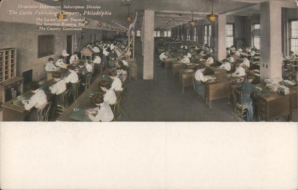 Ladies Home Journal, The Saturday Evening Post and The Country Gentleman Subscription Departmant Philadelphia