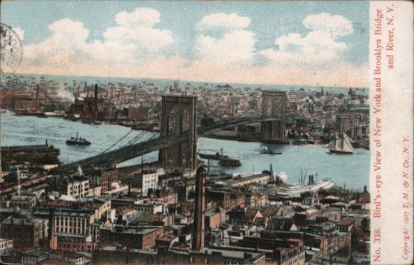 New York and Brooklyn Bridge