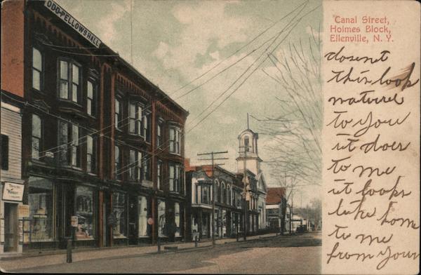 Canal Street, Holmes Block Ellenville New York