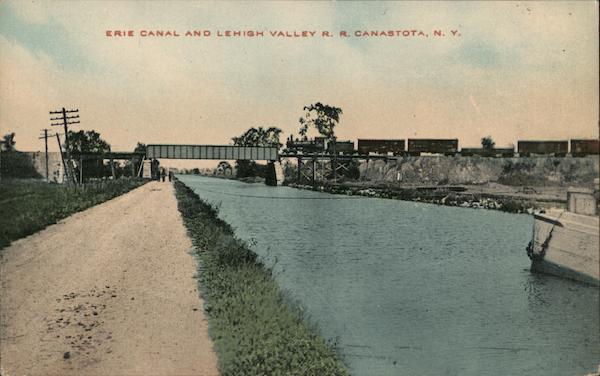 Erie Canal and Lehigh Valley R.R. Canastota New York