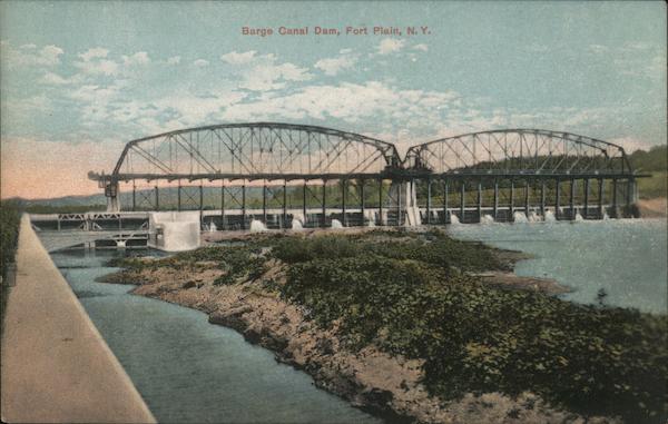 Barge Canal Dam Fort Plain New York