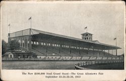 The New $100,000 Steel Grand Stand - The Great Allentown Fair Postcard