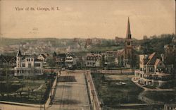 View of St. George, S.I. Staten Island, NY Postcard Postcard Postcard