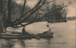 Boating on the Shawangunk Kill Bloomingburg, NY Postcard Postcard Postcard