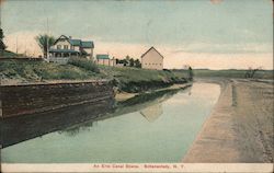 An Erie Canal Scene Postcard