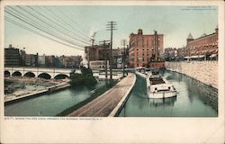 Where the Erie Canal crosses the Genessee Postcard