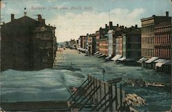 Rochester Street Scene March, 1865 Postcard