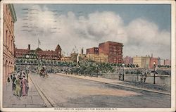 Boulevard on Aqueduct For Rochester, NY Postcard