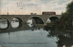 Court Street Bridge on a Quiet Summer Day Postcard