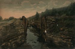 Canal Lock Postcard