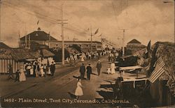 Main Street, Tent City Postcard