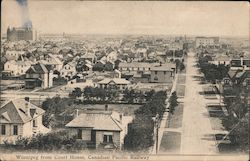 Winnipeg from Court House, Canadian Pacific Railway Postcard