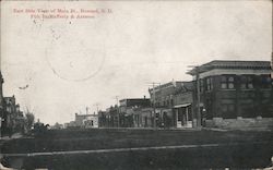 East Side View of Main St. Postcard
