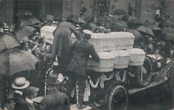 Funeral of the Sindelar family of eight, SS Eastland Postcard
