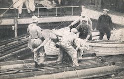 Recovering Bodies from Hull of Ill-Fated SS Eastland Chicago, IL Postcard Postcard Postcard