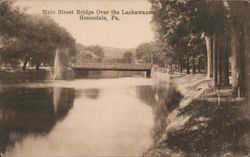 Main Street Bridge Over the Lackawaxen Postcard