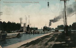 Welland Canal (Lock 1) Port Dalhousie, Canada Misc. Canada Postcard Postcard 