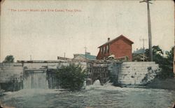 "The Locks" Miami and Erie Canal Postcard