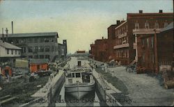 View of Lock on Oswego Canal Phoenix, NY Postcard Postcard Postcard